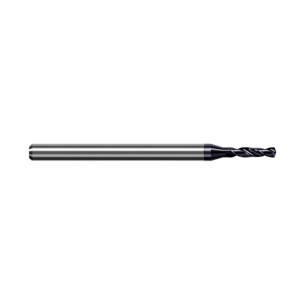 .5mm Drill dia. x 0.0960 in. Carbide HP Drill for Prehardened Steels, 2 Flutes, AlTiN Coated